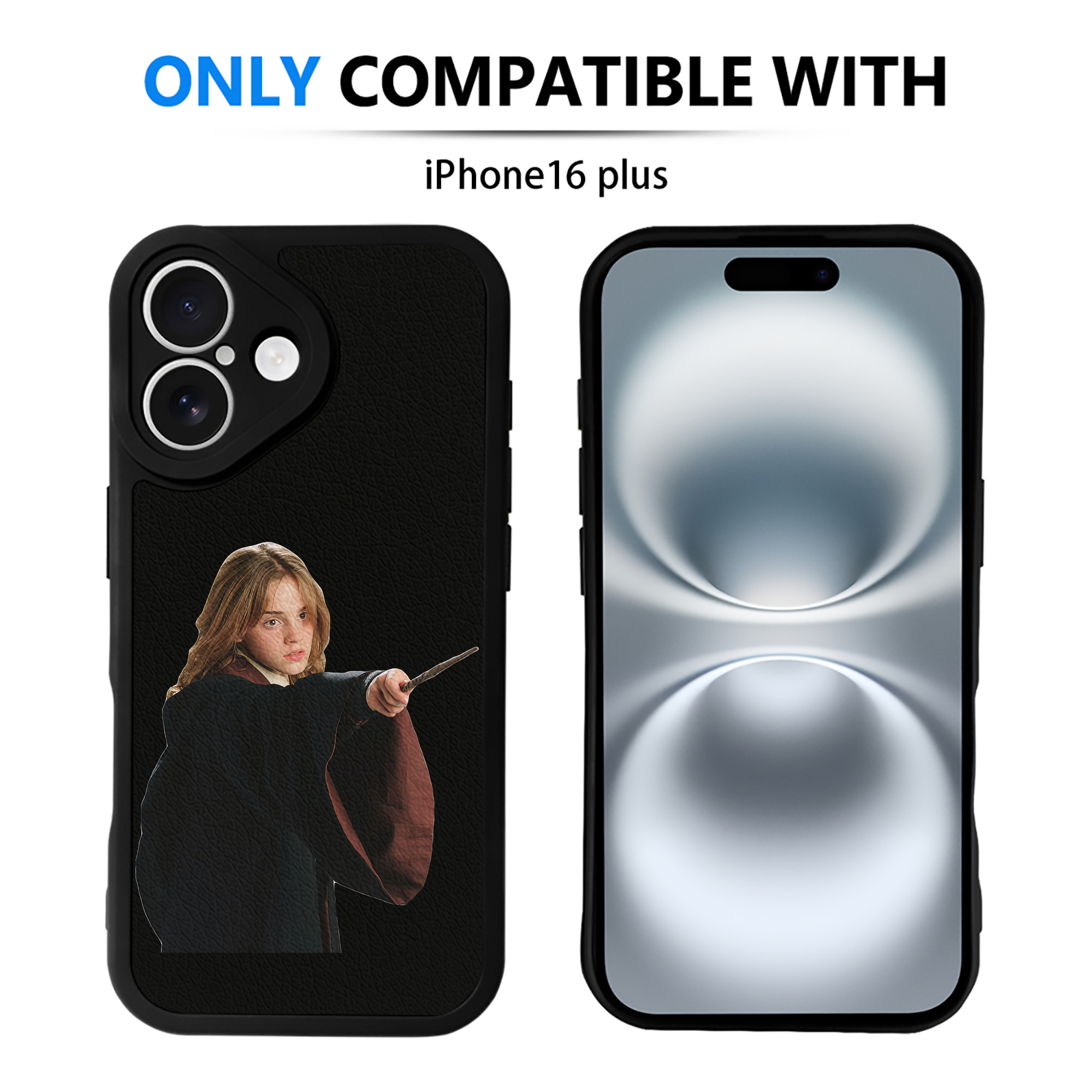 （画像用） Harry Potter ハリー・ポッターシリーズ 【iPhone 16シリーズ対応】シリコンスマホケース（レザー調） 材質：シリコン